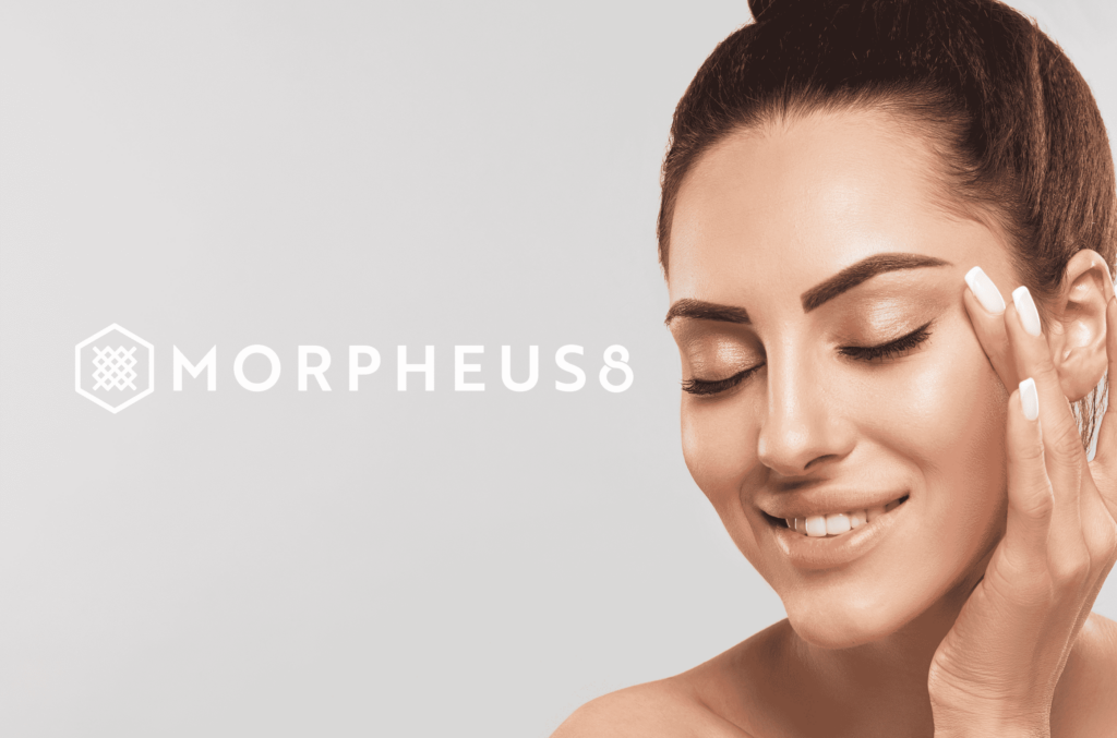 Morpheus8 logo and lady face